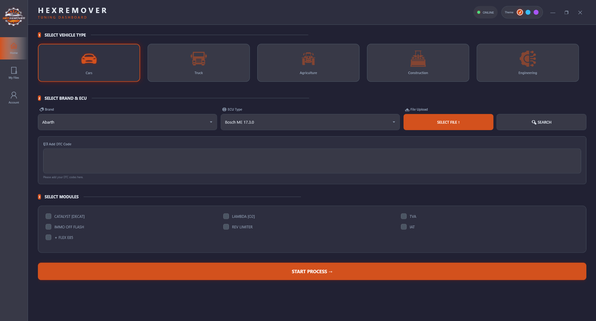 Main Dashboard